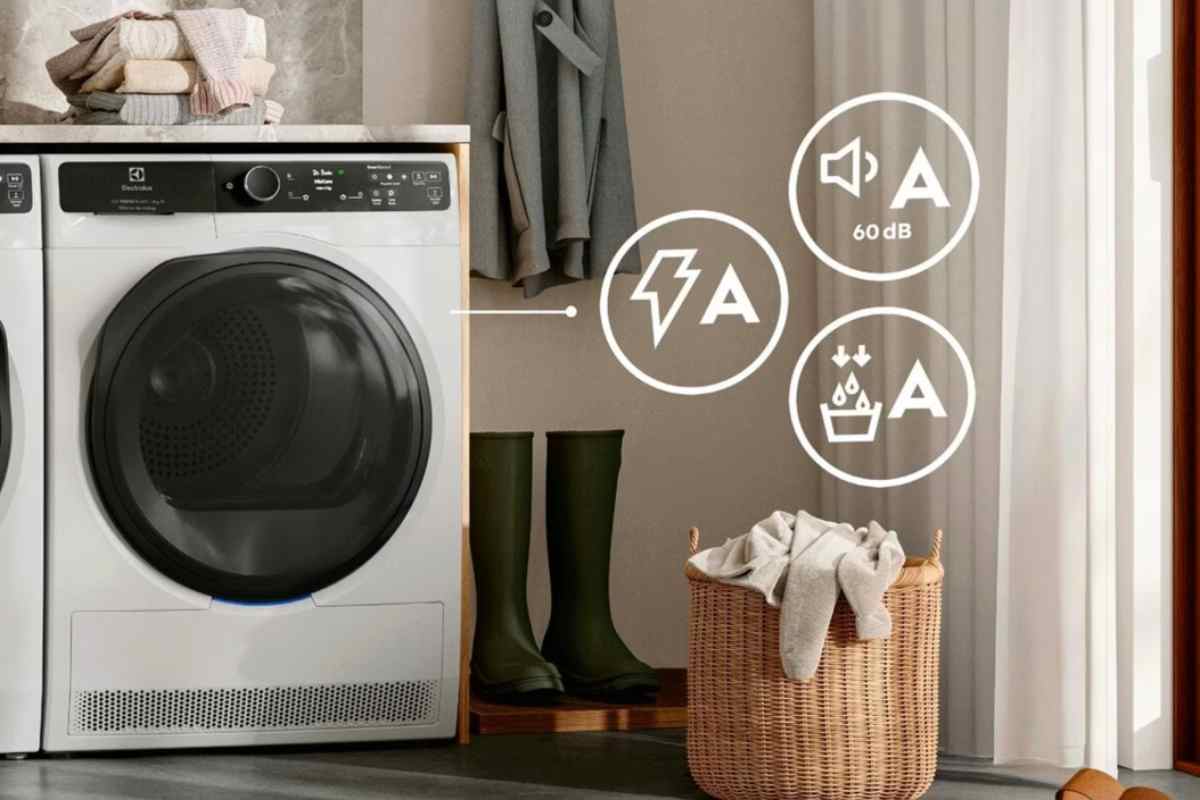 Asciugatrice in bagno