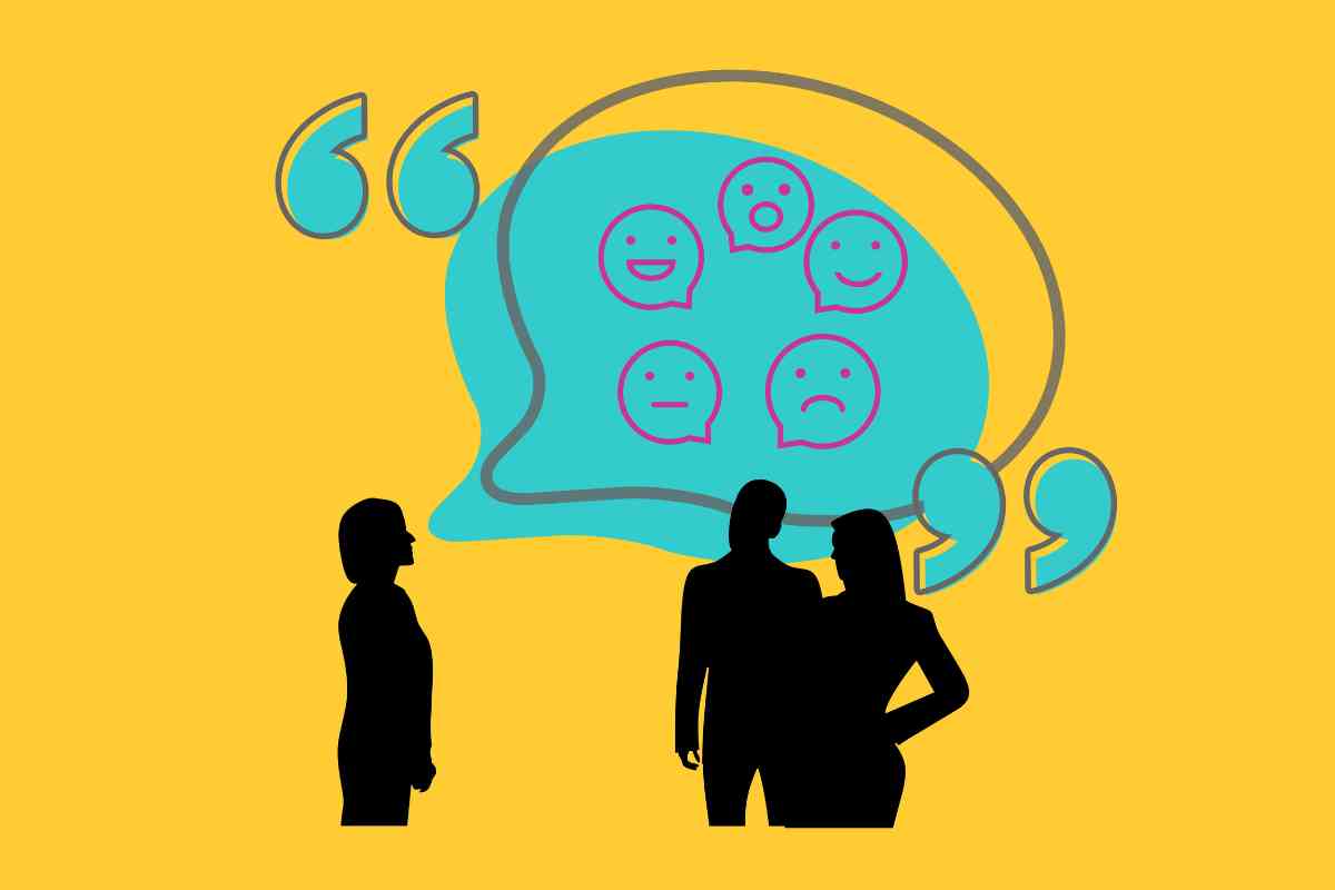 Immagine grafica di una persona che in un discorso ricorda esattamente le parole