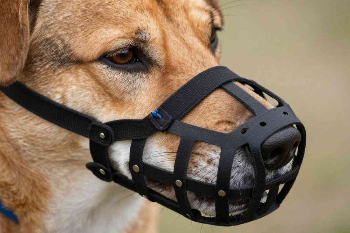 cane con la museruola