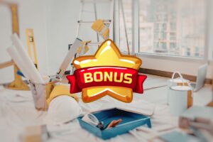 casa in fase di ristrutturazione e scritta bonus