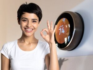 donna fa ok e termostato